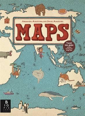 Maps by Aleksandra Mizielinska and Daniel Mizielinski: an artistic and practical collection of maps that ingeniously present the world, focusing on the symbols of each country